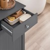 SoBuy Slim Short Laundry Cabinet with Hidden Hamper Bathroom Freestanding