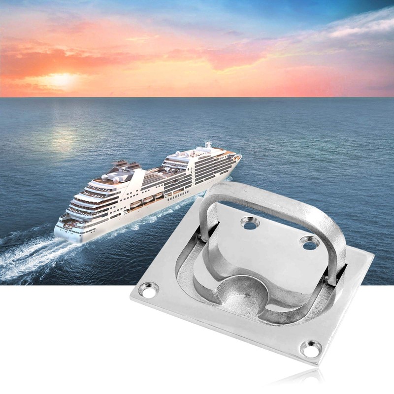 316 Stainless Steel Hatch Pull Flush Lift - Flush Ring