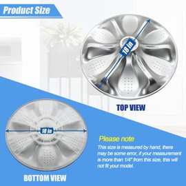 AGZ72909711 Washplate Pulsator Assembly With 5006EA3009B Washer Pulsator Cap, Compatible with Kenmore, LG Washer, Replaces AP6800730, AGZ72909702, 4873462, AGZ72909703