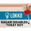 LOKKO Disabled Toilet Key for NKS/Radar Bathrooms