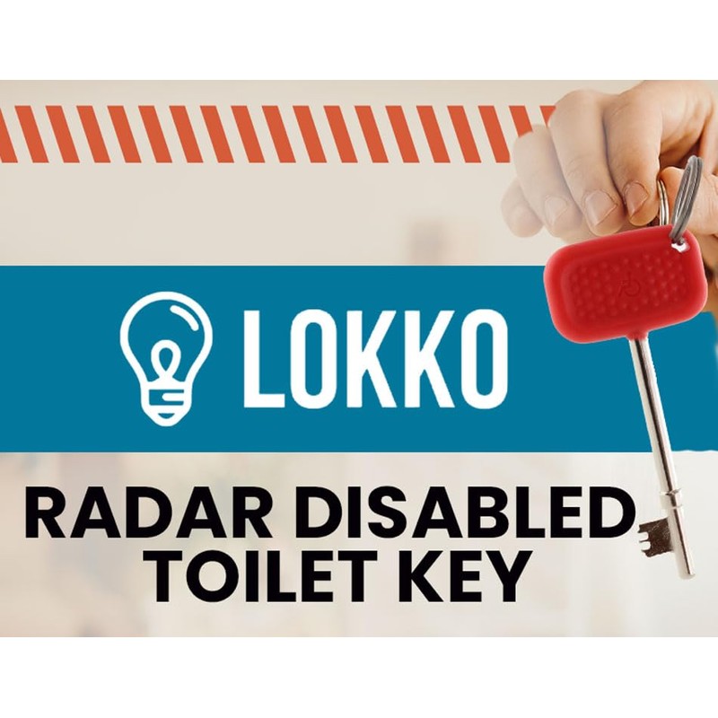 LOKKO Disabled Toilet Key for NKS/Radar Bathrooms
