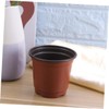 ORFOFE 100PCS Plastic Flower Pots Creative Breathable Planters Diameter for