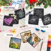 4 PCS Square Slate Drink Coasters Set, SIJDIEE 4 Inch