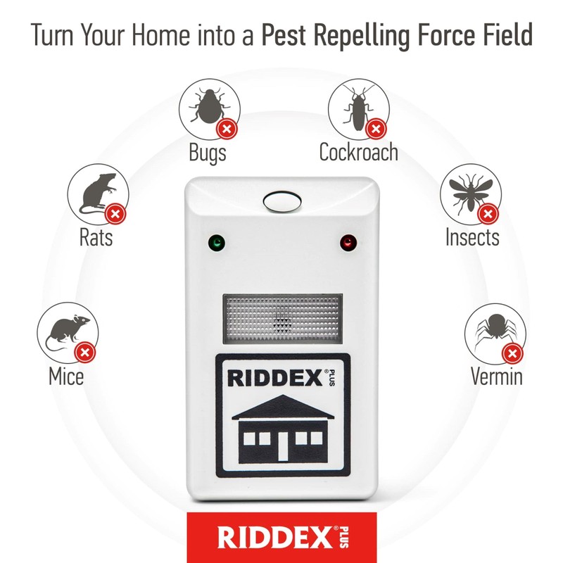 RIDDEX Plus Insect Repellent | Plug in, Mouse Deterrent -