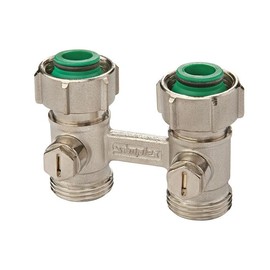 Simplex F10014 Exclusive D2/50 Tap Block Right Connection Module Exclusive H Bitube for Radiators G3/4 Inch Male Thread Efficient Heating Control