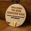 Red Ocean Bar Signs For Home Bar Round Wall Plaque