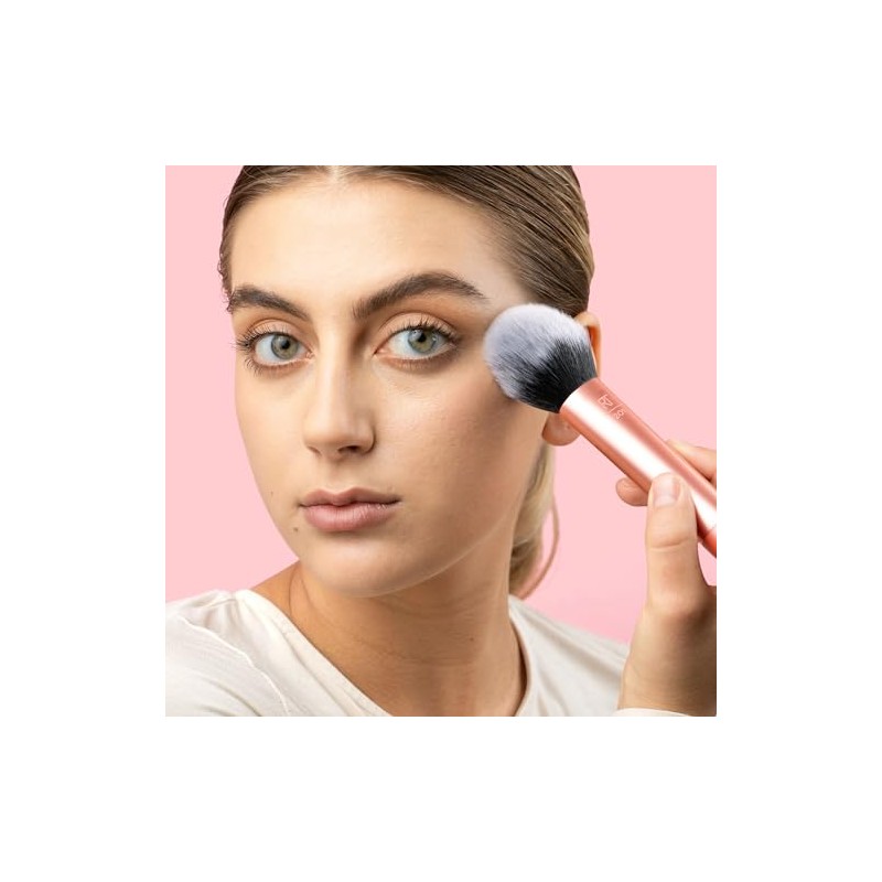 Real Techniques, Brocha de Maquillaje para Polvo y Base Mineral,