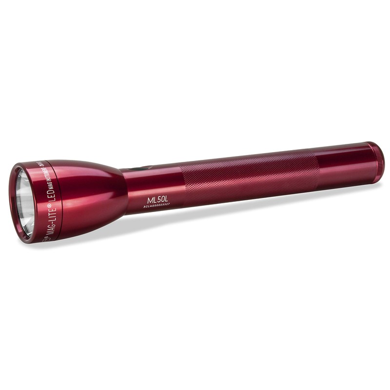 Maglite ML50L LED 3-Cell c Flashlight in Display Box, Red