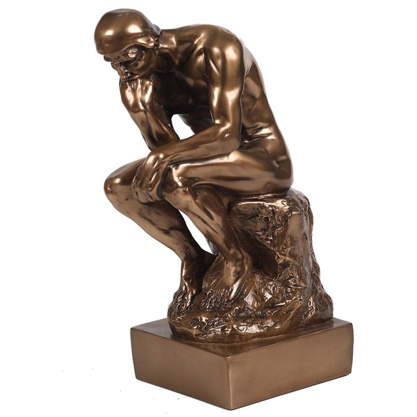 Magicsculp-The Thinker Statue in Premium Cold Cast Bronze- 12-Inch Museum Grade Collectible Figurine