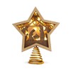 DEMDACO Lit Star Nativity Tree Topper - Glowing Gold Accented