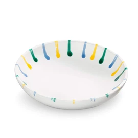 GMUNDNER KERAMIK Bowl Large Capacity 0.2 Litres Colourful Flamed Crockery Handmade in Austria