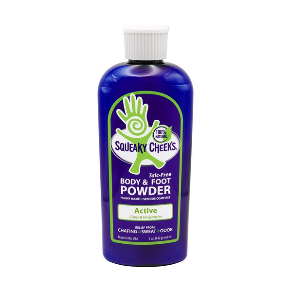 Squeaky Cheeks Foot & Body Powder (5oz)- All Natural and