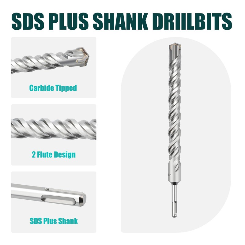 2 Pack 3/8 in x 10.2 in (10 x 260mm)