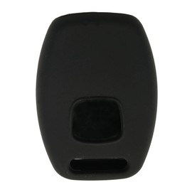 Silicone Protector Key Fob Cover Case fit for Honda Pilot CR-V Accord Crosstour Civic LX EX CR-Z Insight Odyssey Ridgeline Keyless Entry Key Fob (Black)