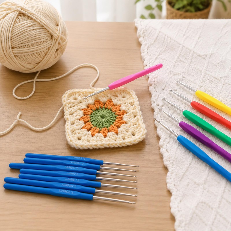 Crochet Hooks 16 Sizes Crochet Hook Set 0.6mm—6mm, 59 Pack