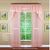 Today's Curtain Emelia Original Voile Valance 14", Rose, 60" W