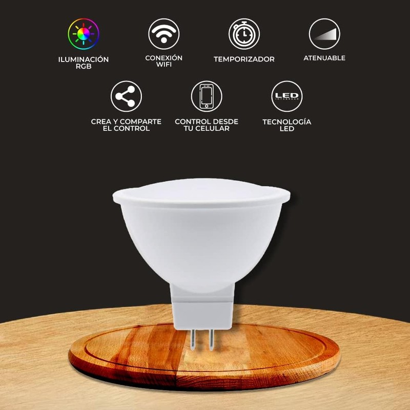 Tecnolite Connect Foco MR16 RGB 5W