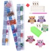 5PCS DIY Owl Diamond Painting Key Chain Acrylic Pendant Handmade