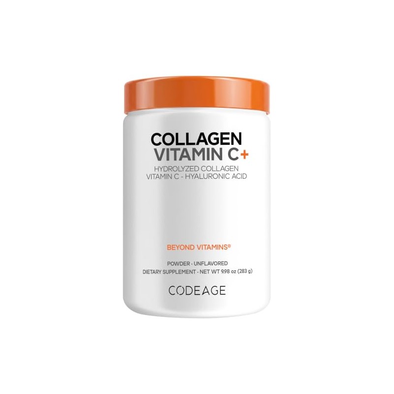 Codeage Péptidos Colágeno Polvo Vitamina Enzimas Digestivas Ácido Hialurónico Aminoácidos