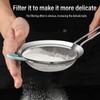60 Mesh Fine Sieve, Hand-Held Stainless Steel Flour Sieve with