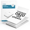 TYPONOS D820 Thermal Printer Paper 8.5 x 11 Inch, Continuous