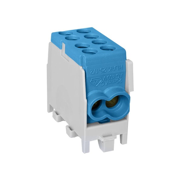 WITTKOWARE Main Cable Junction Clamp for DIN Rail, 1-Pole, Stackable,