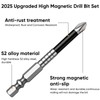 High-Magnetic Screwdriver Drill Bit Set: 6 Pcs Anti Slip Strong