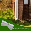 2 PCS Stainless Steel Gutter Extension Hinge, Downspout Extension Flip-Up