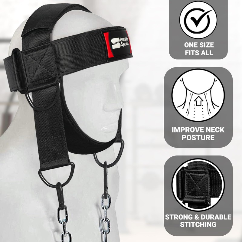 Stealth Sports Neck Harness with 88cm Adjustable Chain - 360