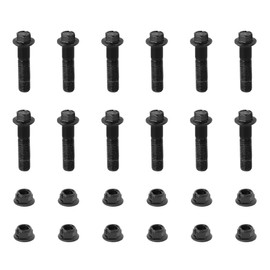 GOFIRA M10 x 1.25 x 40mm Flanged Hex Head Bolts & Self-Locking Nuts Kit