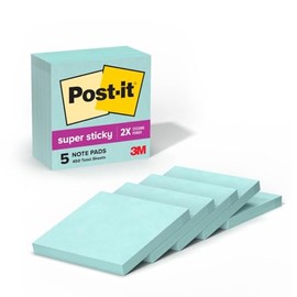 Post-it Notas sper adhesivas, 5 blocs de notas adhesivas, 3 x 3 pulgadas, ideales para organizar en tu dormitorio, hogar u oficina, coleccin de...    