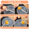 XLIUAX 2 Pcs Egg Yolk Separator, Egg Separator for Raw
