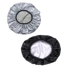 Bicycle Basket Cover, Front and Back, Front Cage Cover, Bicycle, Lightweight, Waterproof, Sun Protection, Mountain Bike, Road Bike, Tricycle Car (Black + Silver)