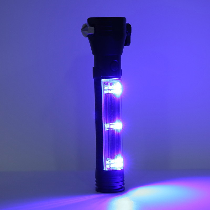 LED Solar Flashlight High Brightness Magnetic Torch USB Charging for