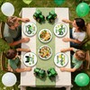 60Pcs Tractor Paper Plates 9" Green Cartoon Tractor Heavy Duty