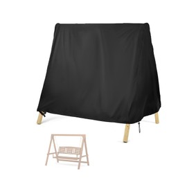 Kasla Outdoor Swing Cover, A Frame Patio Swing Cover,Swing Cover for Outdoor Furniture Porch Cover Glider Hammock Cover Waterproof 66" L×48.8" W×66" H