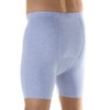 1-Pack Men's Gray Regular Absorbency Washable Reusable Incontinence Boxer Briefs