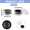 Maxqzin 16Pcs Mini Round Stone Box Black Gemstone Display Box