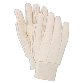 MAGID 794KW MultiMaster - Guantes de lona con doble palma de 18 onzas con forro no tejido, para hombre (talla grande), natural, paquete de 12