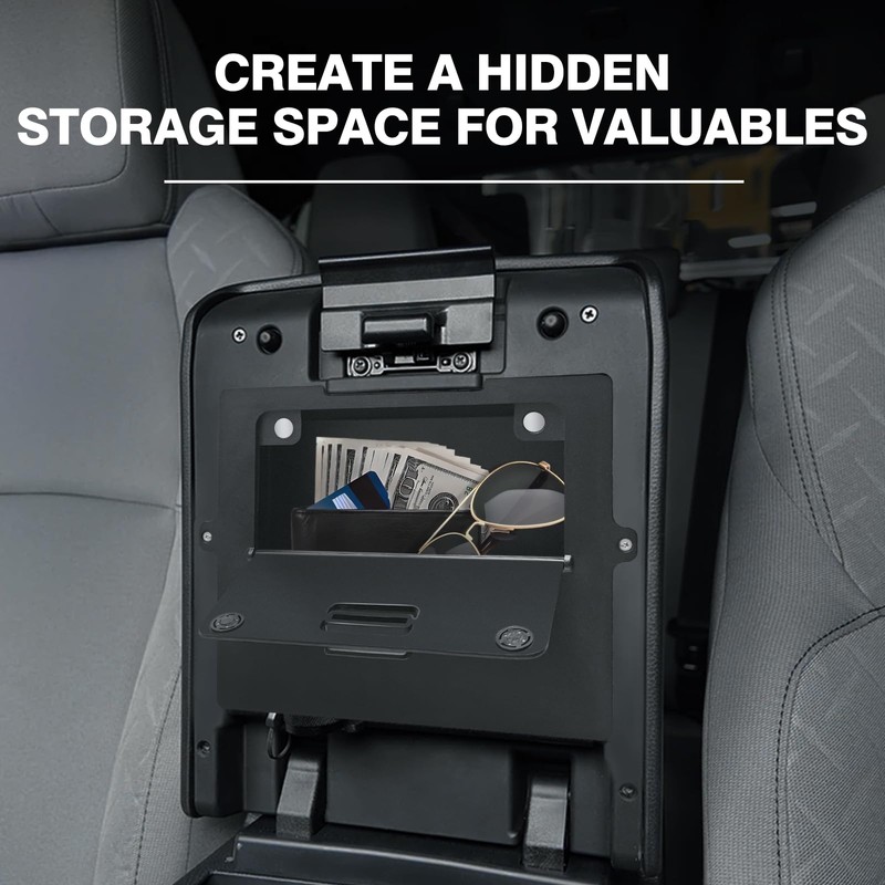 Muslogy Center Console Hidden Organizer Compatible with 2024 2025 2026