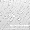 GBYcLyw White Shower Curtain Set Short Length 65'' for Walk/Step