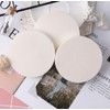4Pcs White Large Makeup Blender Round Foundation Sponges Dry and