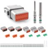 JRready ST6117 DT 12 Pin Connectors Gray Waterproof Electrical Wire