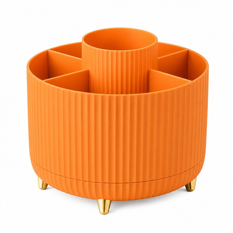 360° Rotating Desk Organizer for Office & Vanity – Multi-Purpose