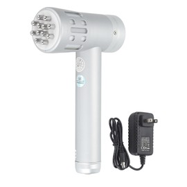 Hot Compress Wand Rechargeable 3 in 1 650nm Lighting Handheld Massage Skin Care Beauty Device 100‑240V for Muscular Discomfort Relief US Plug