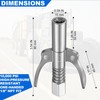 zavcurp Grease Gun Coupler, Grease Joint Fittings, Quick Lock Double