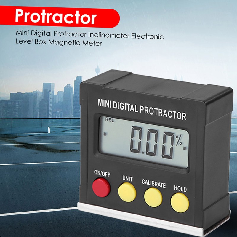 Horizontal Angle Meter Digital Protractor Inclinometer Electronic Level Box Magnetic