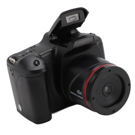 16MP Digital Camera for Photography, FHD 1080P Camera, 16X Digital Zoom Camera with 180 Degree Folding Screen, Portable Vlogging Camera for Kids and Teens