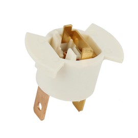 Hihaha Headlight Socket for Honda CR-V 2005-2006 / H1 Headlight Bulb Socket Holder Connector Car/Plastic Metal / 1 Pcs Beige Gold Tone