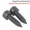 Qrity Pack of 20 Cylindrical Screws with Hexagon Socket, M4